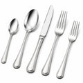 Besteckset 5-teilig Edelstahl Silber 14 bis 23 cm klassisches Tafeldesign