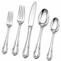 Besteckset 5-teilig 15.5 bis 23 cm Edelstahl Silber klassisch